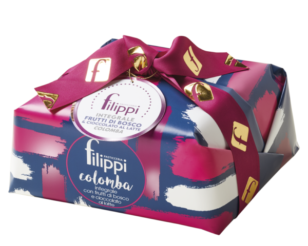 Colomba Integrale Filippi con Frutti di Bosco e cioccolato al Latte.